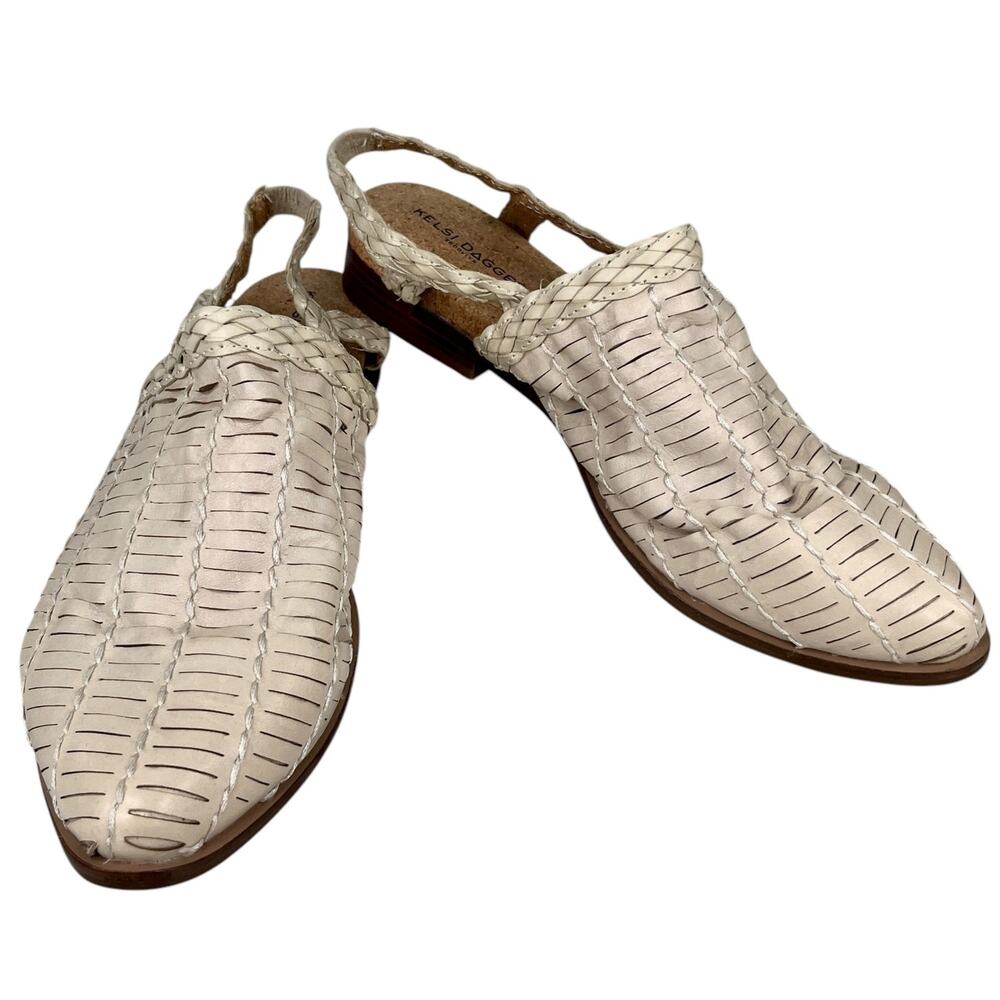 Kelsi Dagger Brooklyn Spencer Slingback Mule Macaroon Cream 10